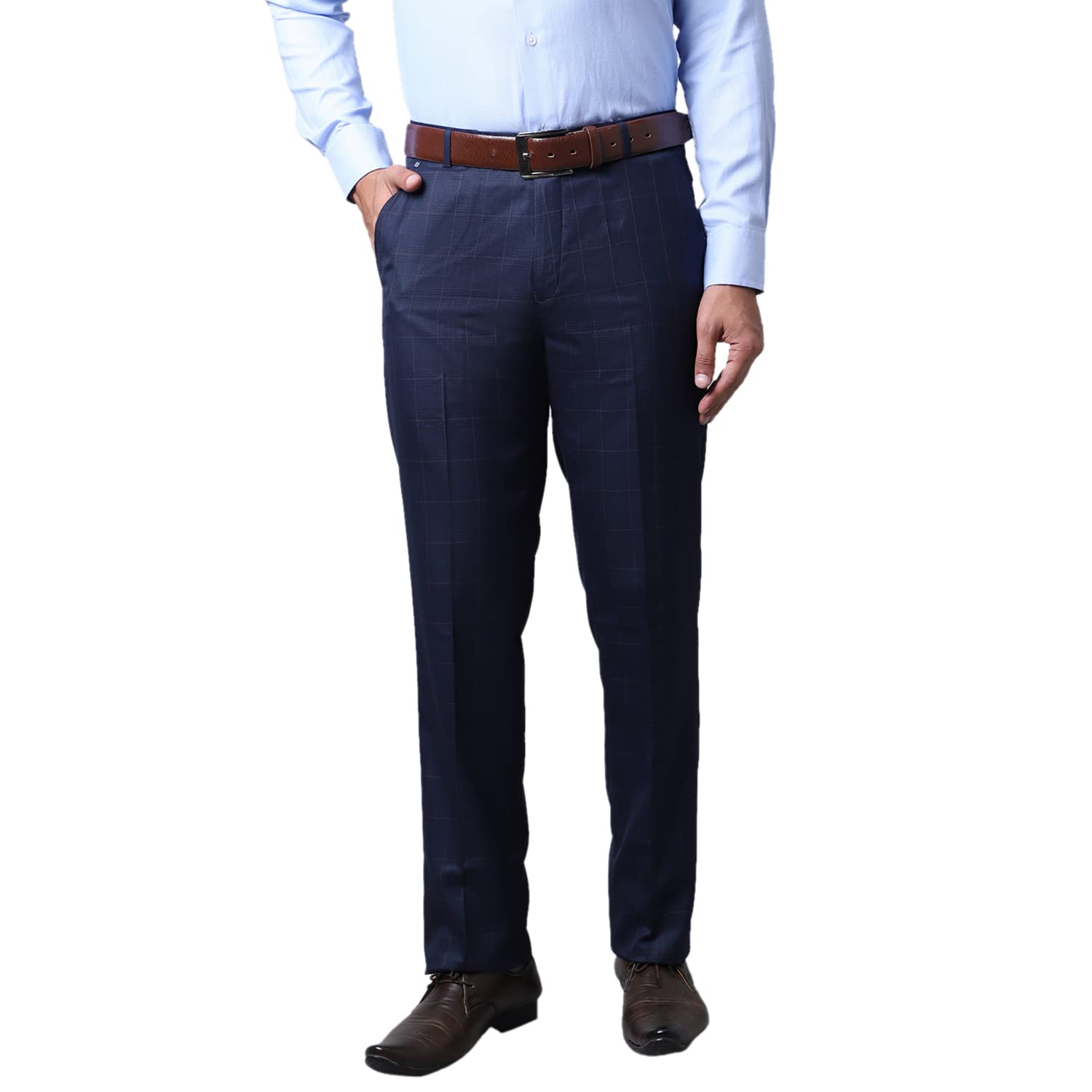 CantabilSolid Non Pleated Regular Fit Mid Rise Formal Trouser for Men | Formal Pants for Men | Formal Wear Regular Fit Trouser for Men (P_MTRF00042)