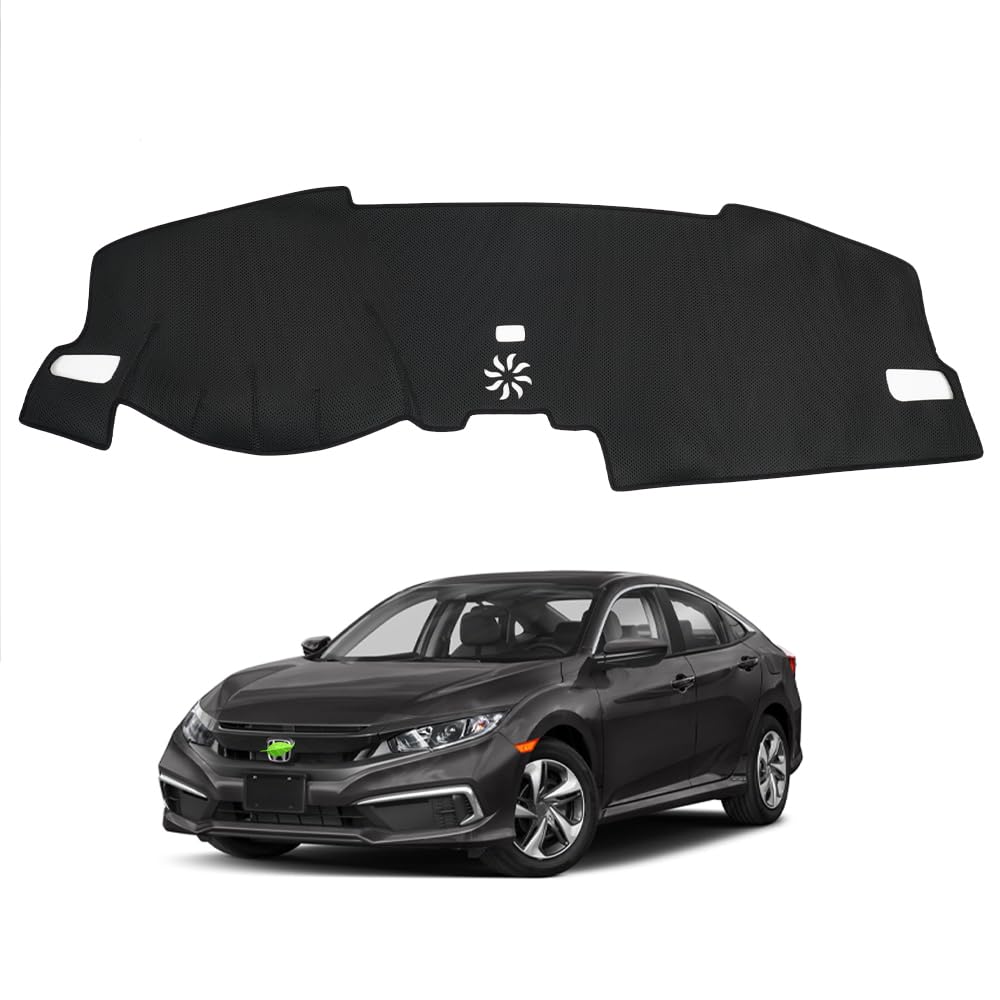 Autorder Dashboard Cover Mat for Honda Civic 2022-2025 2026 Accessories Dash Cover Ice Silk Fabric Dash Mat Sunshade Glare UV Rays Protector