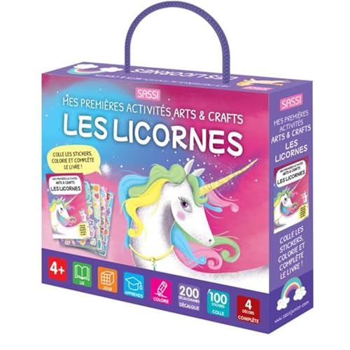 livre Mes premières activités arts & crafts. Les licornes
