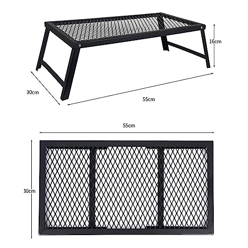 Alomejor Camping Grill, Portable Folding Campfire Grill for Outdoor BBQ and Camping, Defult - Image 4