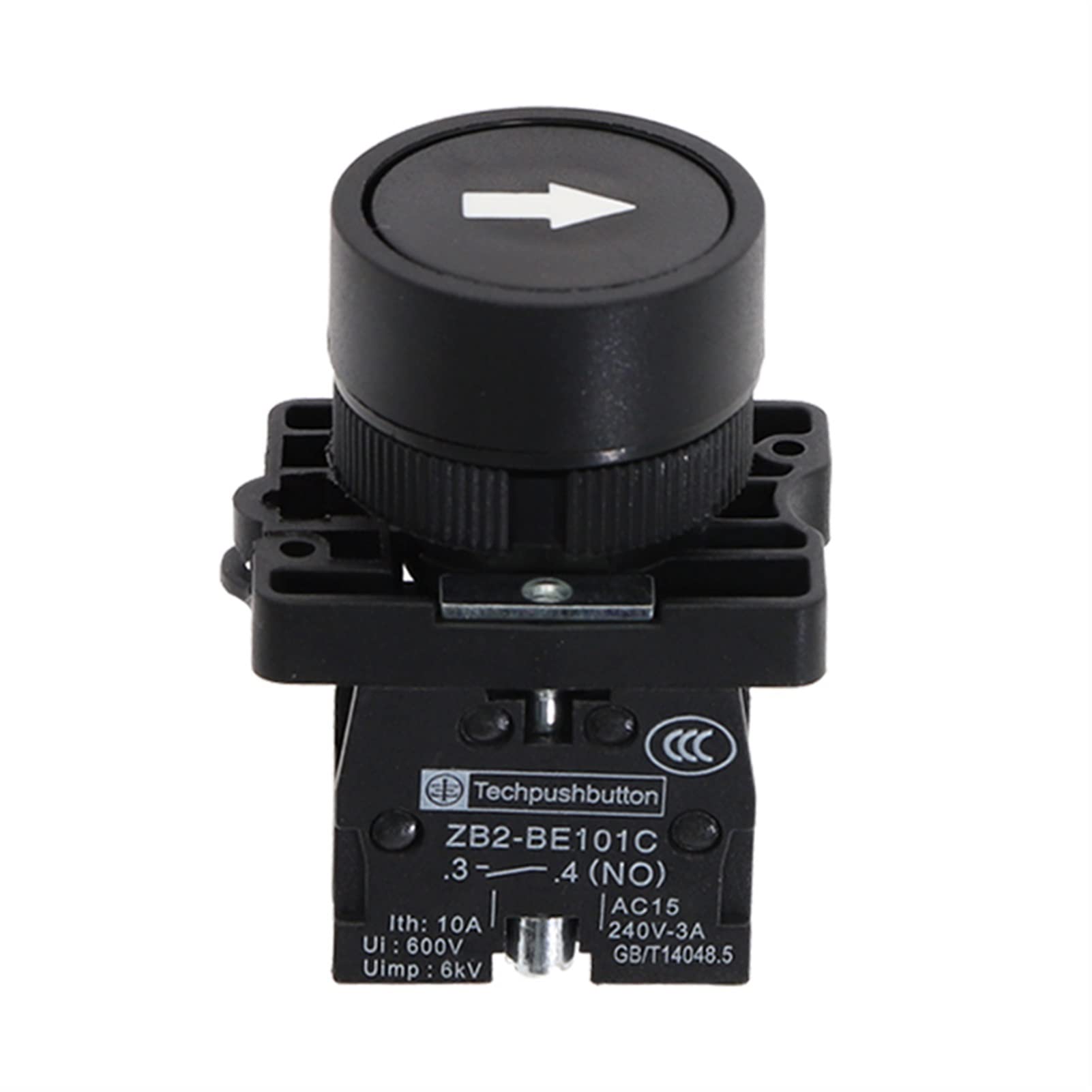 Boutons poussoirs 22 mm commutateur momentané bouton d'arrêt flèche XB2