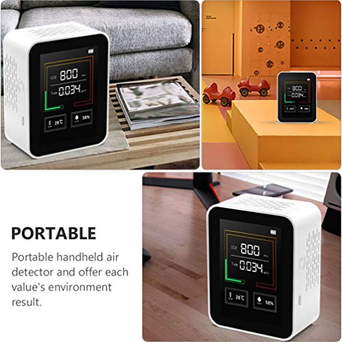 NICEXMAS Detector de Gás Branco Detector de Qualidade Do Ar de Propano Testador de Alarme de Gás de