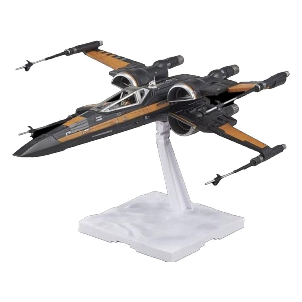 Revell 01216 Poe's X-Wing Fighter (Click System) 1:72 Scale Unbuilt/Pre-Coloured/Click-Together (Non-Glue) Plastic Model Kit