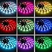 HIKENRI 2M/6.6FT Battery Powered LED Strip Lights, Flexible Color Changing RGB LED Light Strip, TV Backlight Background Lighting