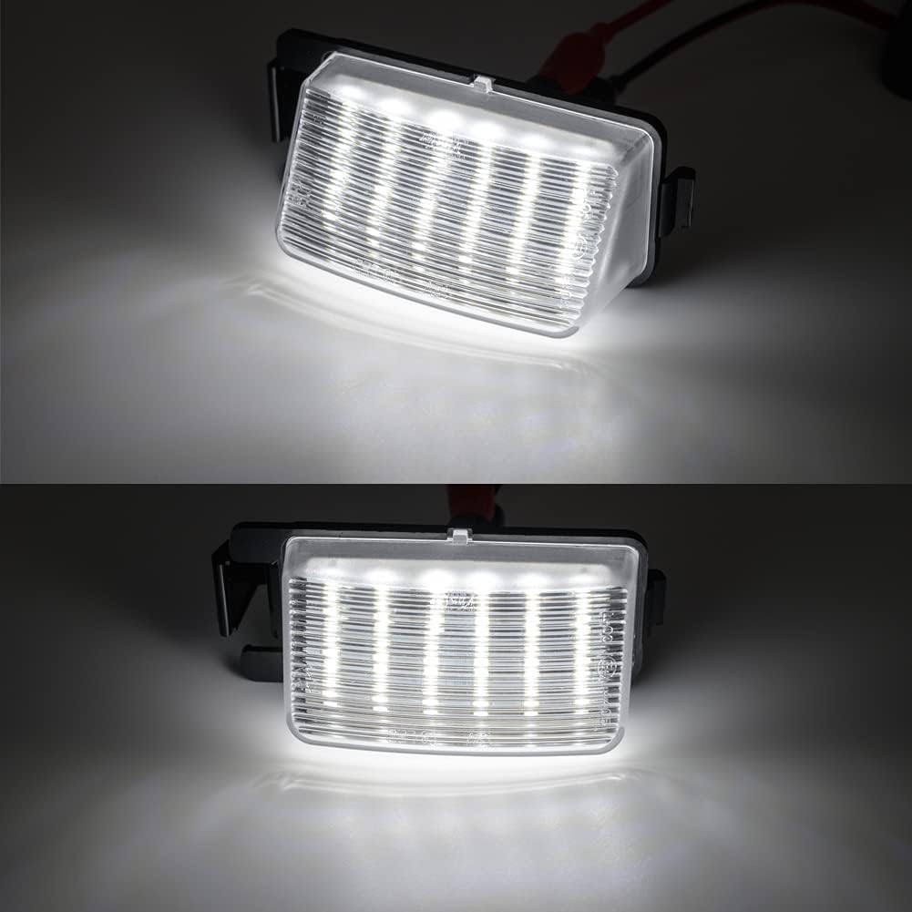 2Pcs LED License Plate Lights Number Lamp for Ni.ssan 350Z GTR Versa for Infiniti G35 G37 Powered by High Power SMD Xenon White LED Error Free