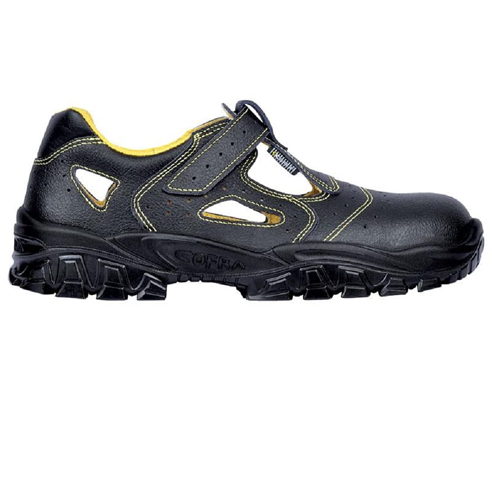 Cofra NT310-000.W42 NEW DON S1 SRC sandały ochronne, czarne/żółte, rozmiar 42