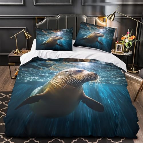 Parure de lit super king size microfibre hypoallergénique Walrus