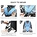 MDSTOP Wheelchair Safety Belt, Anti-Slip Wheelchair Seatbelt, Wheelchair Harness with Adjustable Secure Buckle, Medical Restraints Straps for Seniors Elderly, Patients, Disable (Blue)