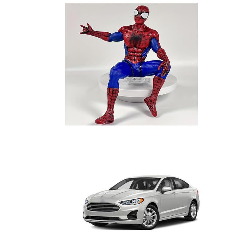 Superhero Sitting Pose Action Figurine | Premium Collectible Decorative Statue | Red & Blue Action Style Showpiece for Home, Office & Desk | Gift Item for Fans Comfortable with Free-Style