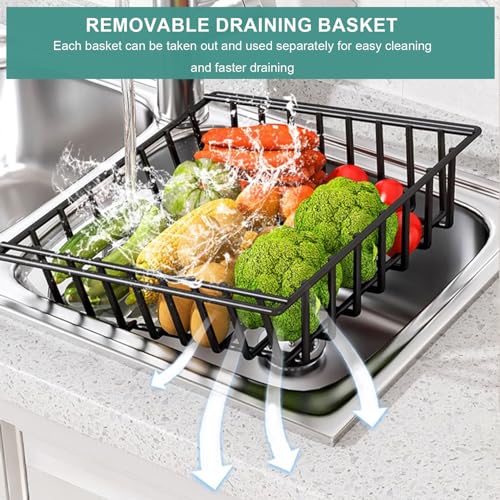 Support à micro-ondes à 5 niveaux avec panier de drainage - 5