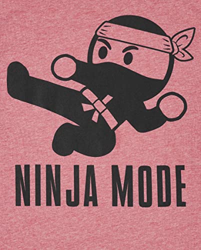 The Children's Place boys Long Sleeve Graphic T-shirt T Shirt, Ruby Ninja Mode, XX-Large US2