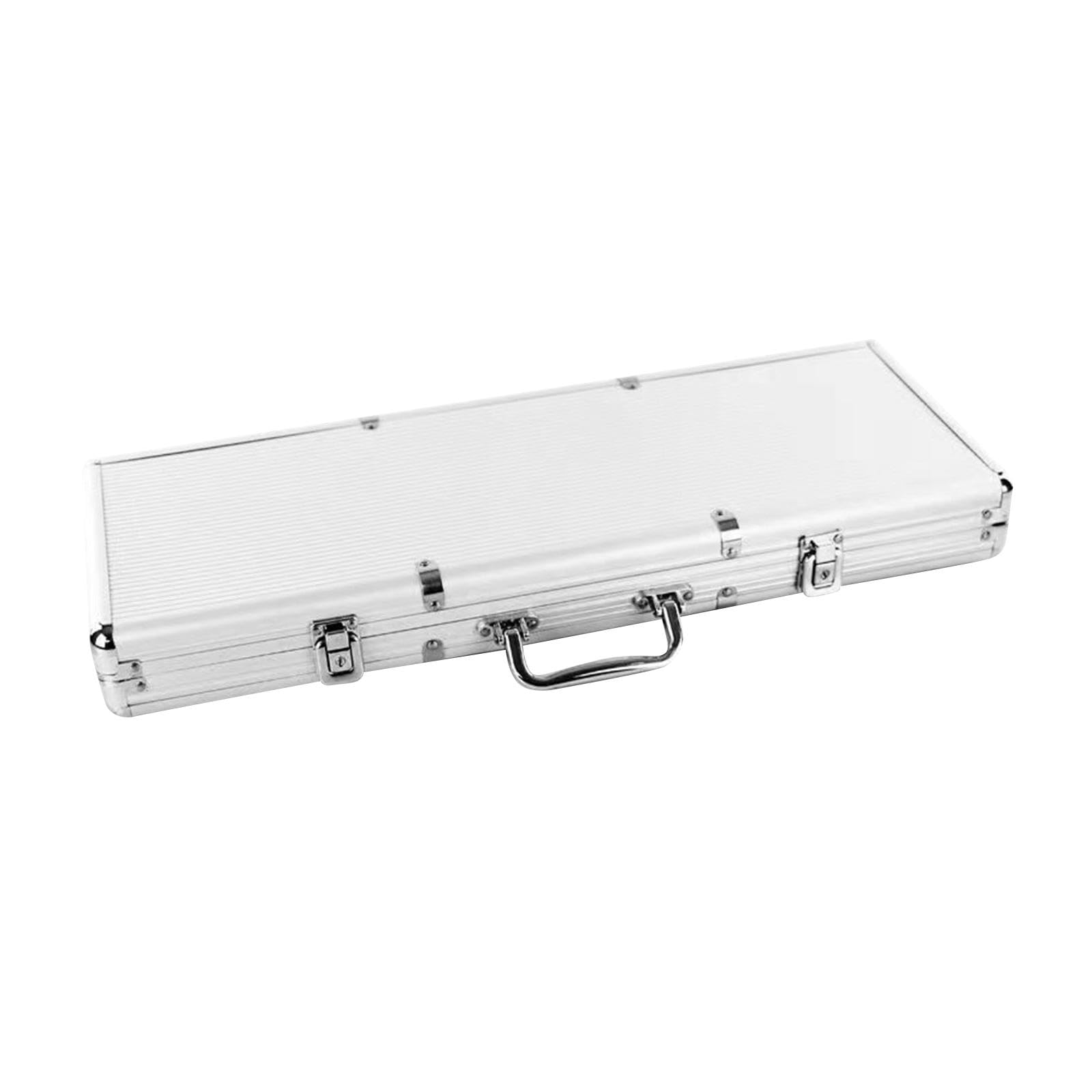 Boîte de Transport en Aluminium pour Jeux de Cartes - Organisateur Compact pour, Argent