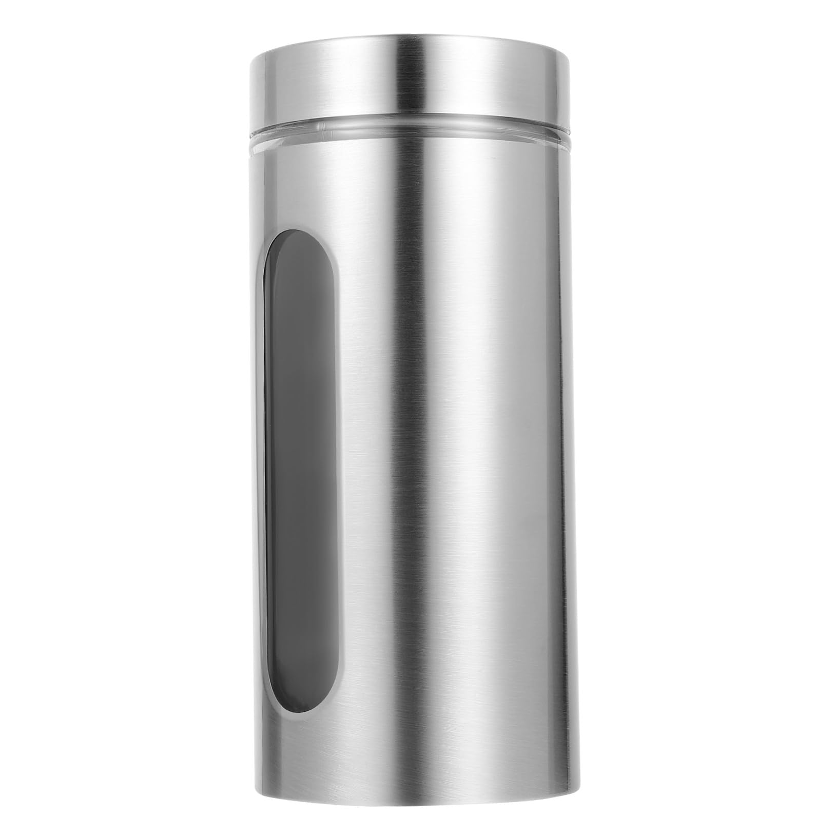 TOYANDONA Recipiente de Almacenamiento de Acero Inoxidable Transparente con Tapa Hermética Antióxido para Cocina Organizador