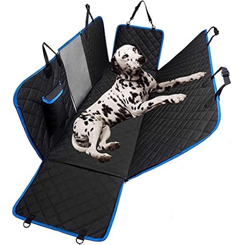 Dog Car Seat Cover - Protect your Car from Scratches, Hair or Mud, 4 Layers Waterproof Heavy Duty, Dog Car Hammock for Back seat with Visual Window Cover