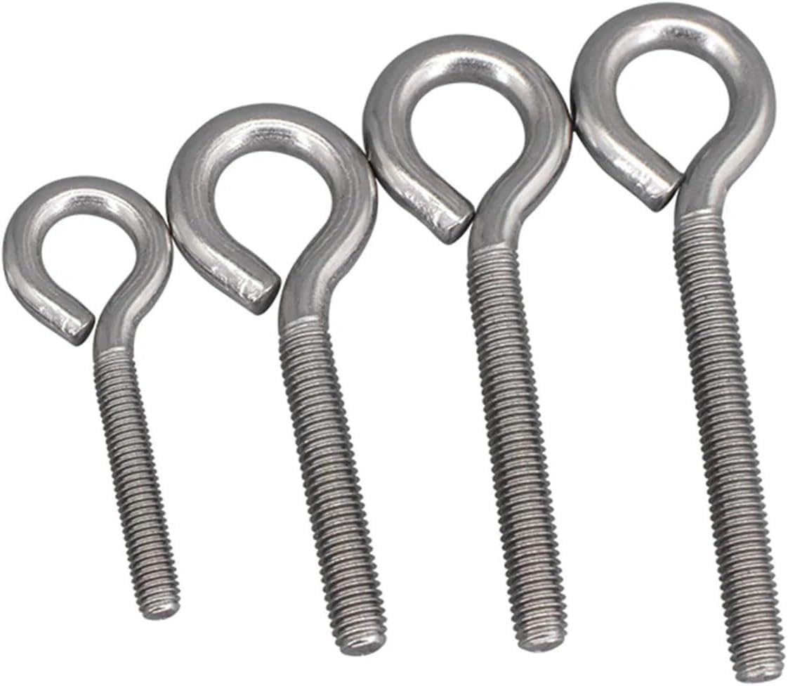 Bullone ad occhiello in acciaio inossidabile, Gancio chiuso a occhiello in acciaio inossidabile 304 con anello e vite di sollevamento(5pcs M3X25)