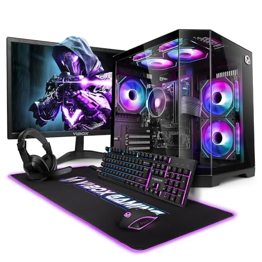 Vibox VI-206 Gaming PC Compleet • 22-inch scherm • AMD Ryzen 3 3200G 4 kernen • Radeon Vega 8 • 8GB RAM • 480GB SSD • Linux OS • WiFi