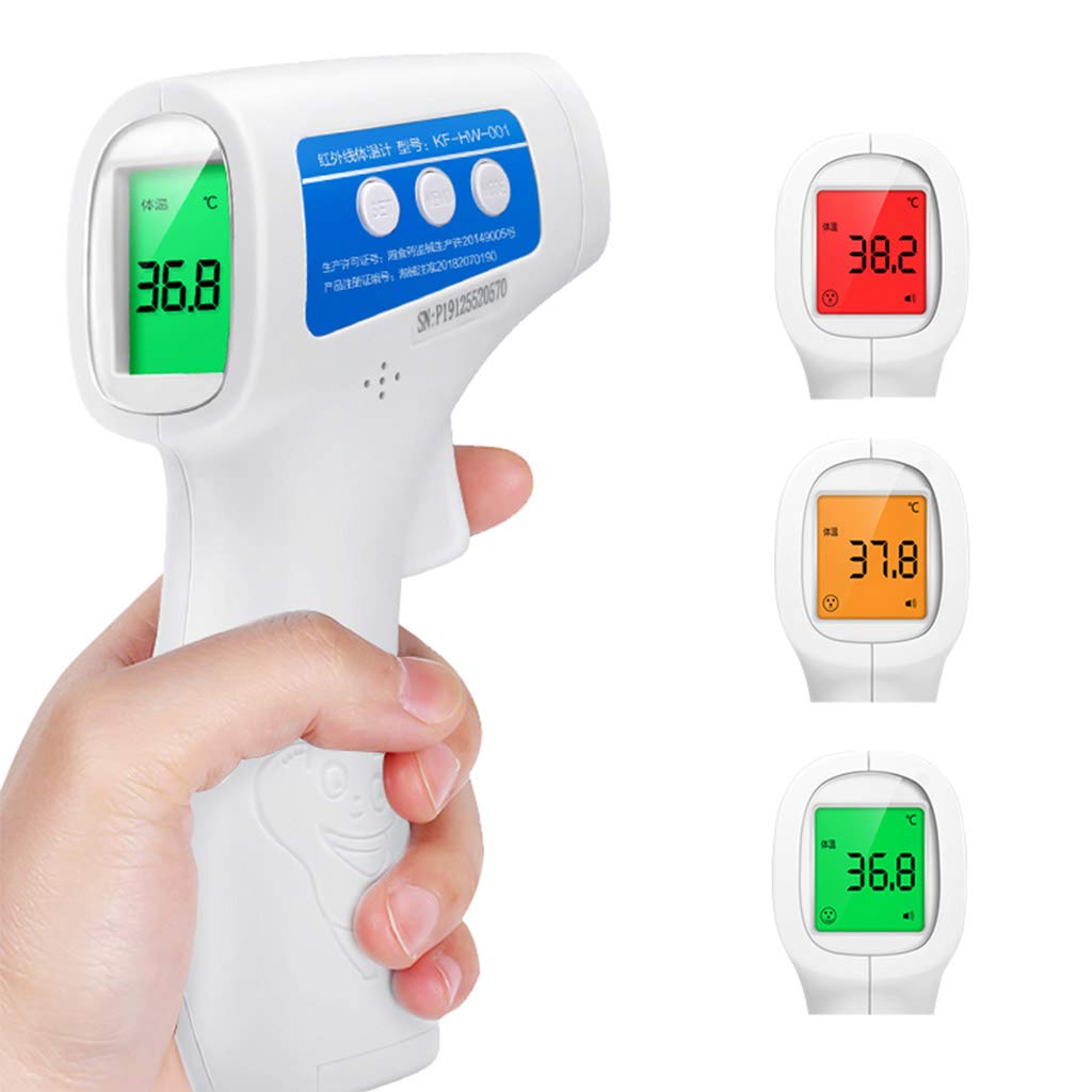 QIMO Forehead Thermometer for Fever,Thermometer with Fever Alarm Function, Instant Accurate Reading for Baby Kids and Adults,50 Set Memory Medical Digital Thermometer