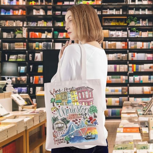 Bolso Tote Charleston para Viaje y Compras miniatura 3