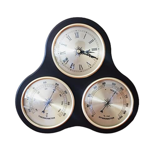 Termómetro barómetro higrómetro tres en uno, termómetro al aire libre, termostato, termostato para el hogar, higrómetro, medidor de humedad,