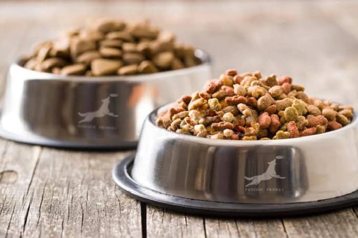 FUREVER FRIENDS Stainless Steel Dog Bowl with Rubber Base for Small/Medium/Large Dogs, Pets Feeder Bowl and Water Bowl Perfect Choice (Set of 2) (400ML) (B0B6PDWLGH) Amazon Price History, Amazon Price Tracker