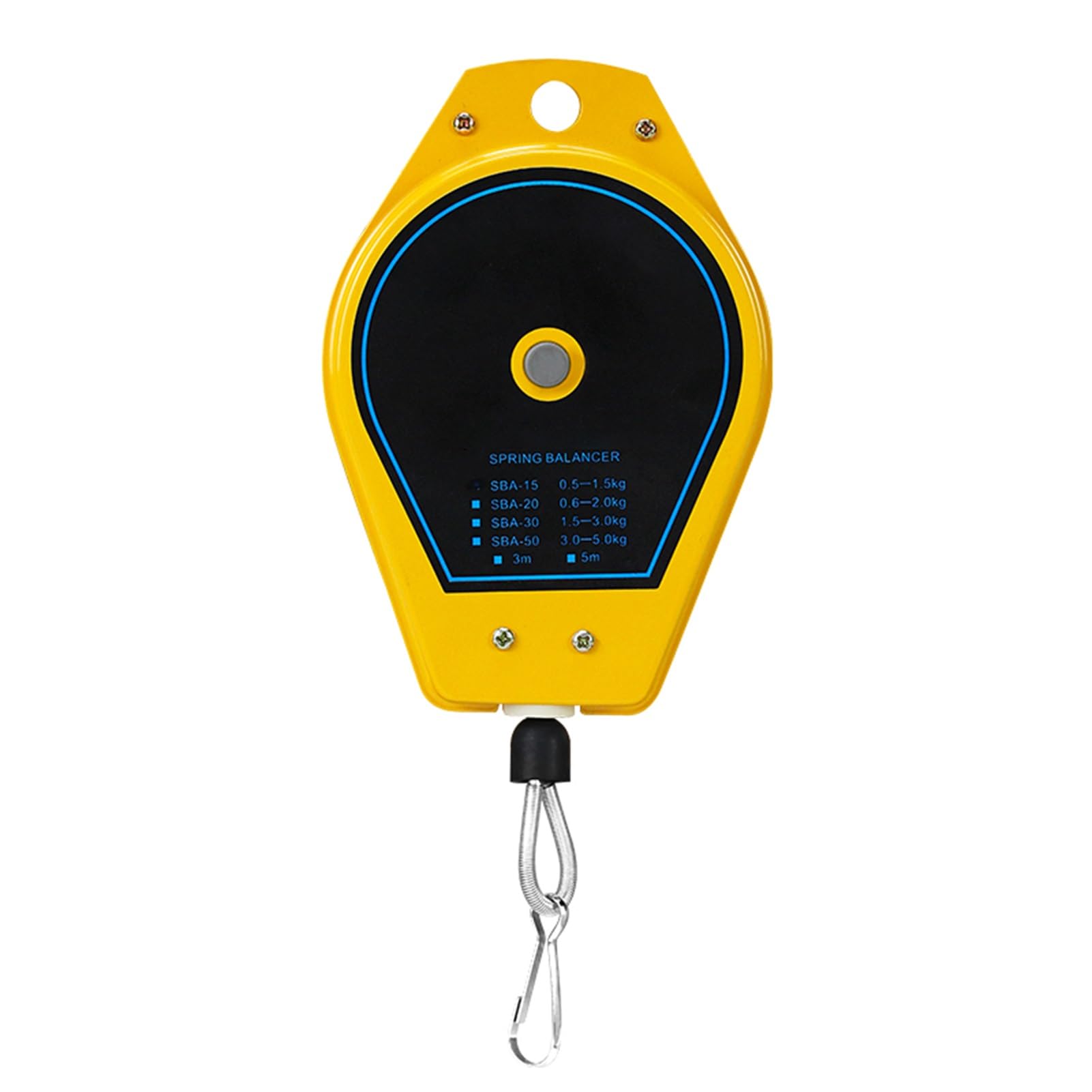 WEKONUMEX Retractable Spring Balancer, Retractable Spring Balancer 1.3m/3m Cable 0.5-5kg Load Tool Hanging(0.5-1.5kg,1.3m)