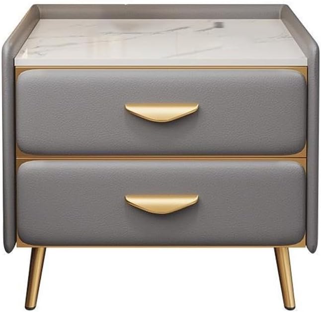 Bedside Table Bedside with 2 Drawers Bedroom Bedside Locker Household Goods(D)