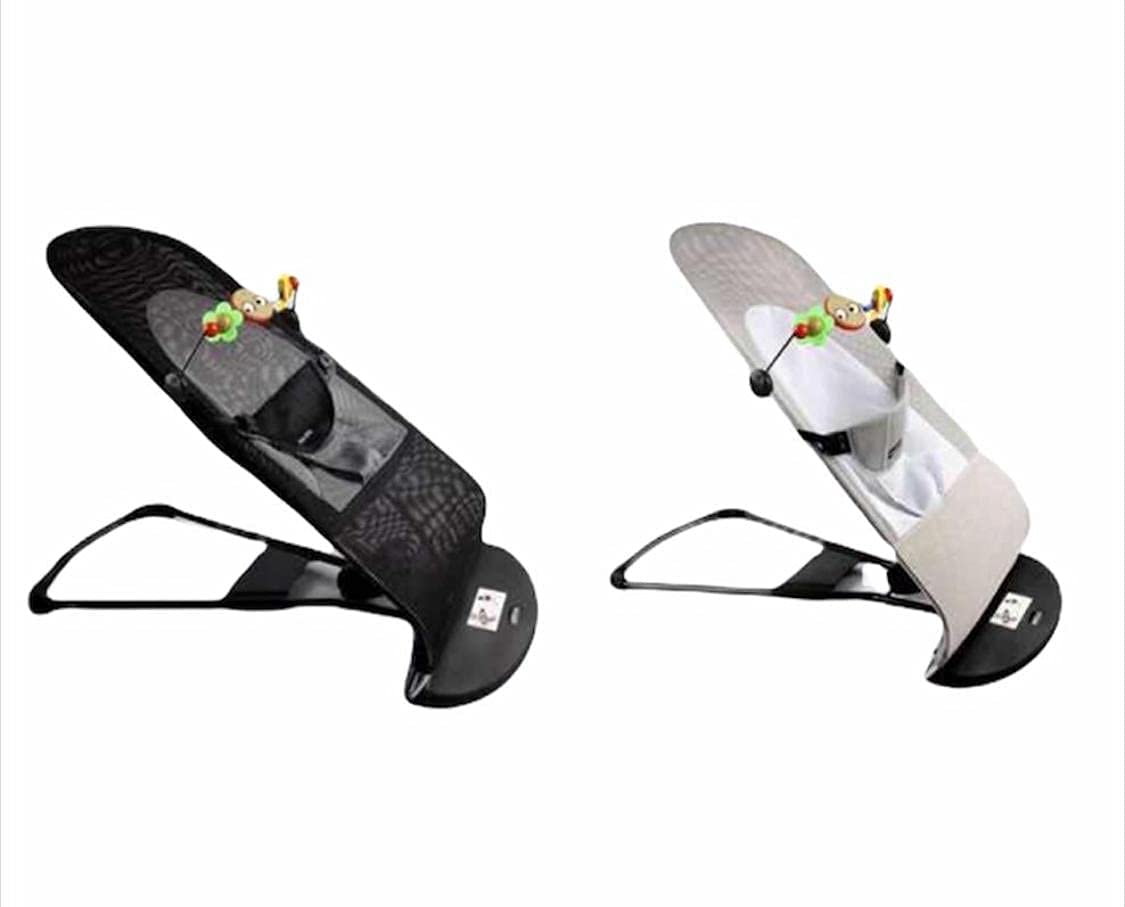 GalPat Baby Hamaca Bebé Plegable + Arco de Juegos - Balanceo Natural - Ergonómica - Tejido Transpirable Suave y Antialérgico - 3 Posiciones