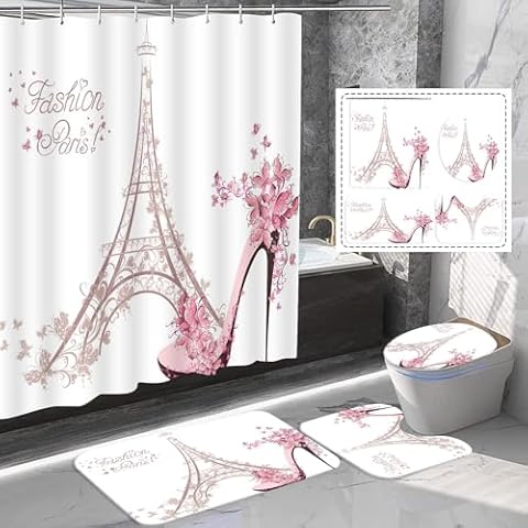 Amagical Eiffel Tower Bathroom Set Cover