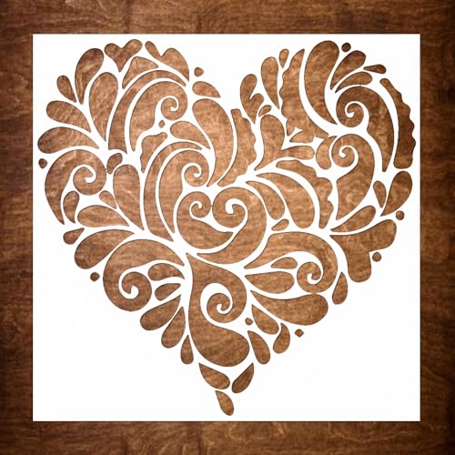 DLY LIFESTYLE Mandala Heart Stencil