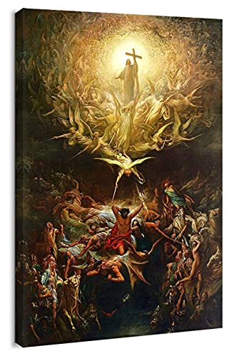 artprints1stop Canvas Print Wall Art - The Triumph of Christianity Over Paganism by Gustave Doré - 24x36 inches