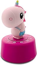 Timers, Classroom Timer for Kids, Kitchen Timer for Cooking, Desk Time Tracker, Seaciyan Small Mechanical Timer for Study, Workout, Shower, Baking Countdown (Pink Unicorn)