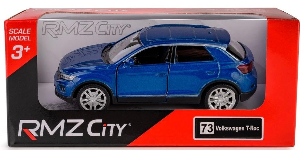 RMZ VW Volkswagen T-ROC Blue 1:32 Diecast Metal Model Car