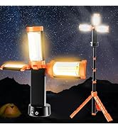 AKOFUN LED Rechargeable Work Light 200W Floodlight Outdoor USB Rechargeable Cordless Work Light 1...