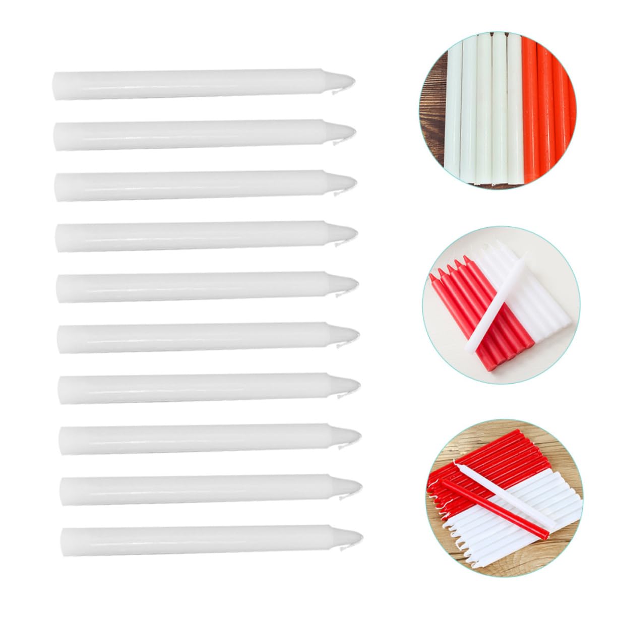 HOODANCOS 10Pcs Long Emergency Candles Elegant Candles for Home Camping and Outdoor Lighting for Blackouts and Special Occasions Paraffin Wax