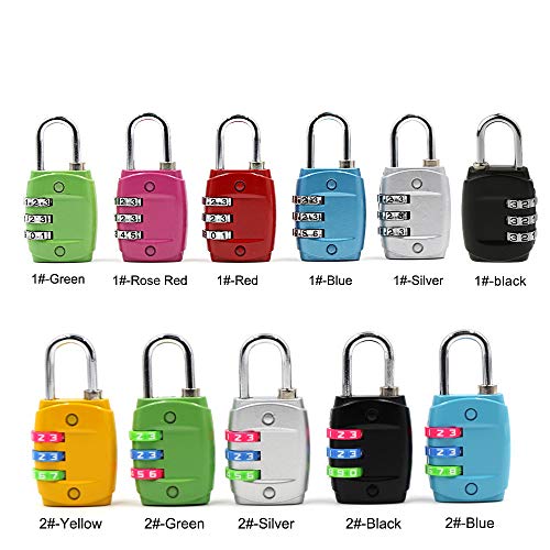 DECDEAL 3 Dial Combinação de Dígitos Senha Código de Bloqueio Bloqueio Proteger Locker para Mala de
