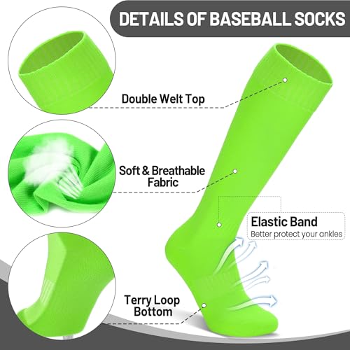 Ultrafun Baseball/Softball Socks and Belt Combo Set for Kids Youth4