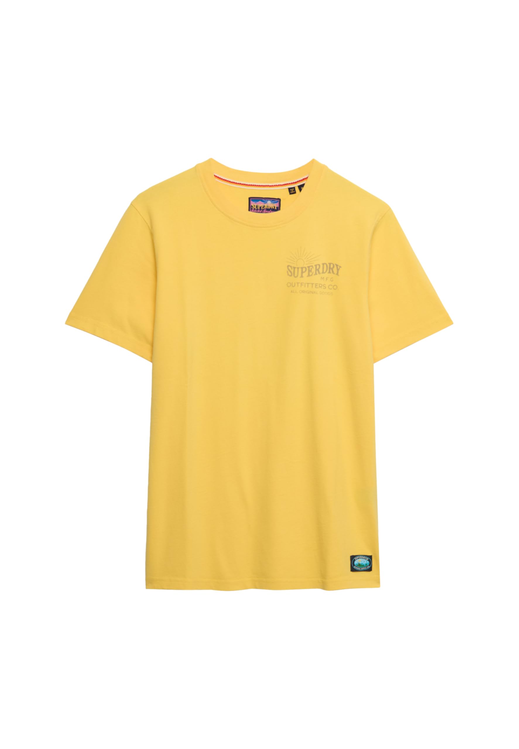 Superdry Men's Daffodil Yellow Outdoors Mountain Rlxd Tee T-Shirt, Xxl