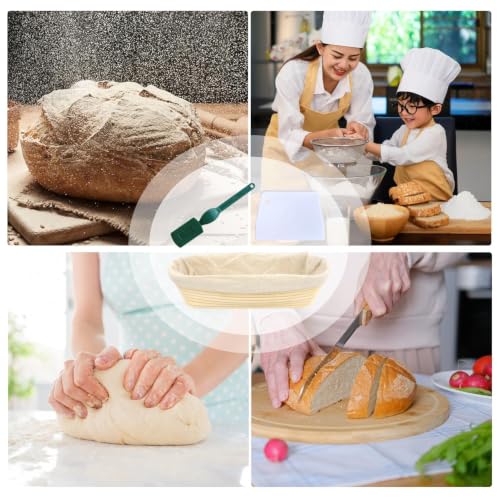 Cesta elevadora de pan con forro transpirable para leudado uniforme de baguette 5