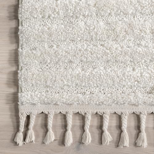 Nuloom OZDN19A-406 Risette Geometric Shag Tassel Area Rug thumb #8