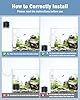 AQQA Aquarium Air Pump, Quiet Powerful Fish Tank Air Pump 3W/6W/10W with Stainless Steel Dual Outlet, Adjustable Oxygen Aerator Pump with Air Stone Bubbler for Fish Tank Up to 200 Gallon 3W (Tubby) #5