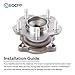ECCPP 512292 x2 New Rear Wheel Bearing Hub Assembly for Nissan Altima, Maxima, Quest 02 03 04 05 06 07 08 09 4-Wheel ABS Models Left or Right 5 Lugs Wheel Hub Kit