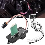 973-409 89019089 AC Blower Motor Resistor Blower Control Module Compatibility with Ch-Evy Silverado GM-C Sierra 1500 2500 Cadi-llac Escalade