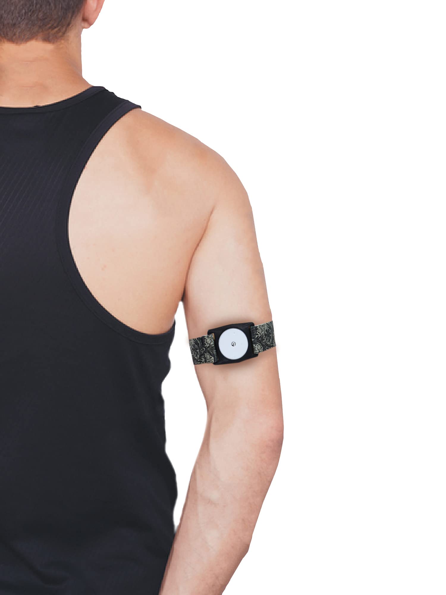 Dia-Style, fascia elastica da braccio per sensore Freestyle Libre 2. Tutore elastico per sensore glicemia CGM FSL (S (23-29 cm))