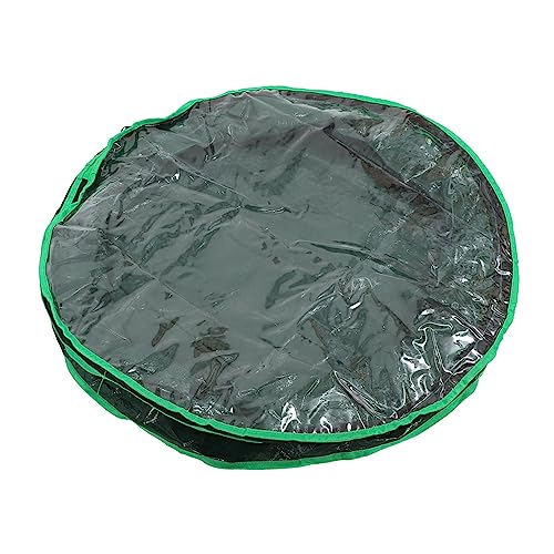 Ciieeo 1pc Wreath Holder with Clear Window Christmas Wreath Storage Bag Holiday Garland Organizer for Wedding Party Supplies for Friends Family