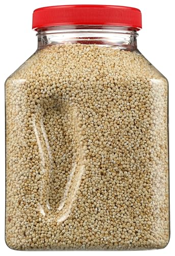 RiceSelect White Quinoa, Premium Gluten-Free Seed, Star-K Kosher, and Non-GMO Quinoa, 22-Ounce Jar