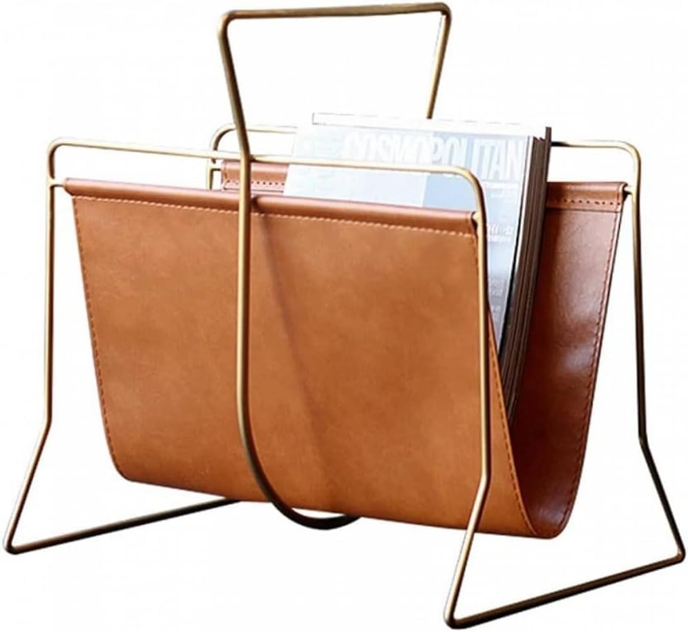 Portariviste Creativo In Pelle Con Maniglia Organizer Da Scrivania Per Casa Soggiorno Riviste Arredamento