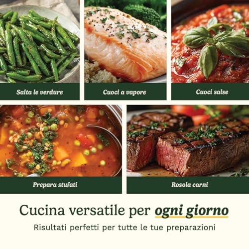 Cuisinart® Ceramica Xt: Set 11 Pezzi Con Rivestimento Ceramico Al Titanio, Manici In Silicone, Coperchi In Vetro, Senza Sostanze Nocive, Riscaldamento Rapido E Uniforme - 4