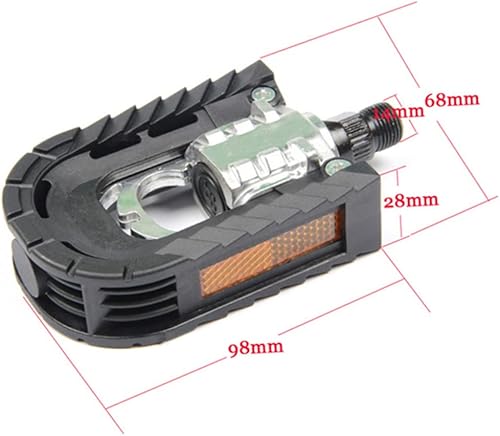 Miniatura 9 de YARNOW 3 Pairs Metal Bike Pedal Folding Mountain Bike Pedal Footrest Bike Supplies Universal Pedal para Bicicleta Platform Pedal Pedals Bilateral