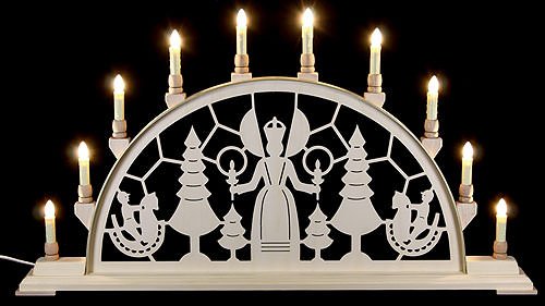 Candle Arch Ángel de la Navidad Seidel arco de luces de 78cm para decoración navideña