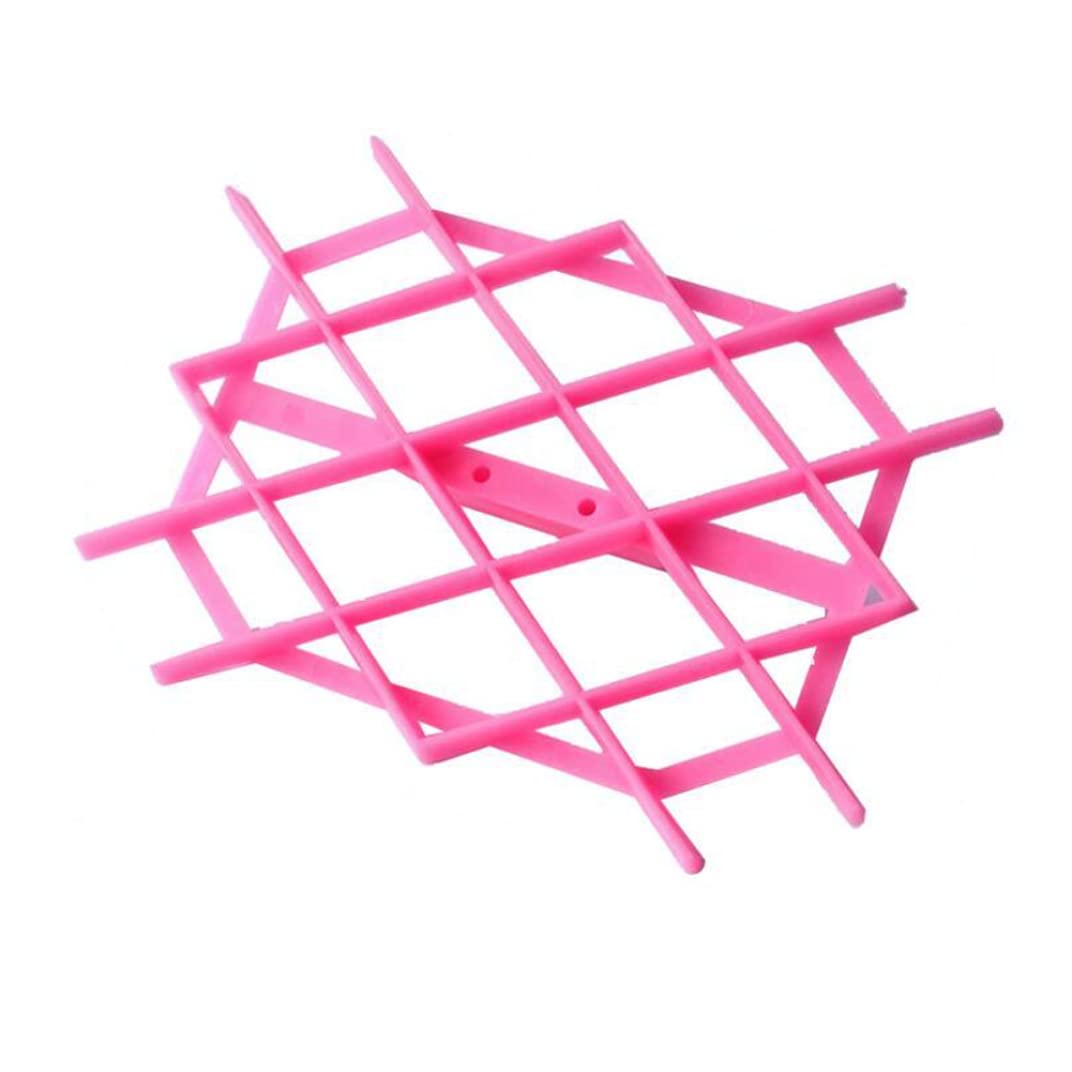 Nyutcwe Cake Embossing Mold Plastic Fondant Mould Rhombus Shape Cookie Cake Embosser Cutter